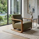 Oak Framed Lounge Chair | Novi Living Eckersley