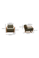 Oak Framed Lounge Chair | Novi Living Eckersley