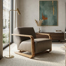 Oak Framed Lounge Chair | Novi Living Eckersley