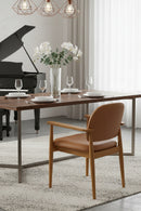 Wooden Padded Dining Chairs (2) | Novi Living Norrie