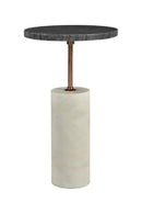 Hospitality furniture - Gray Marble Accent Table - www.oroatrade.com