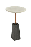 Hospitality furniture - White Marble Accent Table - www.oroatrade.com