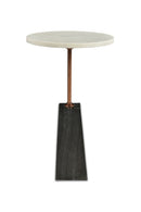 Hospitality furniture - White Marble Accent Table - www.oroatrade.com