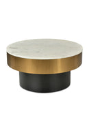 Hospitality furniture - Gold Rimmed Marble Coffee Table - www.oroatrade.com