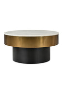 Hospitality furniture - Gold Rimmed Marble Coffee Table - www.oroatrade.com