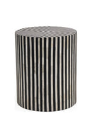 Hospitality furniture - Black & White Patterned Side Table - www.oroatrade.com