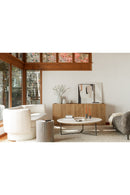 Hospitality furniture - Black & White Patterned Side Table - www.oroatrade.com