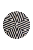 Hospitality furniture - Black & White Patterned Side Table - www.oroatrade.com