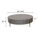Hospitality furniture - Round Art Deco Coffee Table - www.oroatrade.com