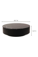 Contract furniture - Black Marble Round Coffee Table - www.oroatrade.com