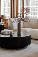 Contract furniture - Black Marble Round Coffee Table - www.oroatrade.com