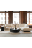 Contract furniture - Black Marble Round Coffee Table - www.oroatrade.com