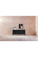 Contract furniture - Black Oak Chiseled 4-Door Sideboard - www.oroatrade.com