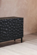 Contract furniture - Black Oak Chiseled 4-Door Sideboard - www.oroatrade.com