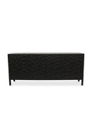 Contract furniture - Black Oak Chiseled 4-Door Sideboard - www.oroatrade.com