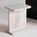 Hospitality furniture - Marble I-Beam Accent Table - www.oroatrade.com