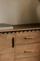 Contract furniture - Scalloped Edge 3-Drawer Sideboard - www.oroatrade.com