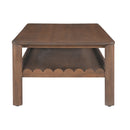 Wooden Scalloped Coffee Table | Novi Living Wiley