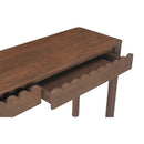 Wooden Scalloped 2-Drawer Console Table | Novi Living Wiley