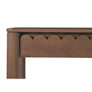 Wooden Scalloped 2-Drawer Console Table | Novi Living Wiley