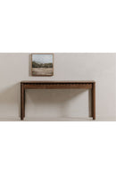 Scalloped Edge Wooden 3-Drawer Desk | Novi Living Wiley | Oroa.com