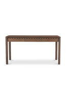Scalloped Edge Wooden 3-Drawer Desk | Novi Living Wiley | Oroa.com