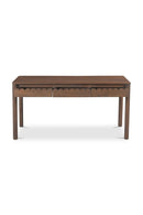 Scalloped Edge Wooden 3-Drawer Desk | Novi Living Wiley | Oroa.com