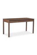 Scalloped Edge Wooden 3-Drawer Desk | Novi Living Wiley | Oroa.com