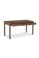 Scalloped Edge Wooden 3-Drawer Desk | Novi Living Wiley | Oroa.com