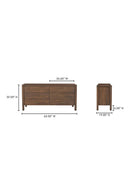Contract furniture - Scalloped Edge Wooden 6-Drawer Dresser - www.oroatrade.com