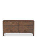 Contract furniture - Scalloped Edge Wooden 6-Drawer Dresser - www.oroatrade.com