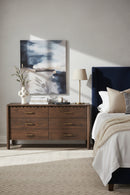 Contract furniture - Scalloped Edge Wooden 6-Drawer Dresser - www.oroatrade.com