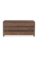 Contract furniture - Scalloped Edge Wooden 6-Drawer Dresser - www.oroatrade.com