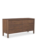 Contract furniture - Scalloped Edge Wooden 6-Drawer Dresser - www.oroatrade.com