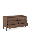 Contract furniture - Scalloped Edge Wooden 6-Drawer Dresser - www.oroatrade.com