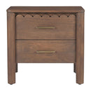Scalloped-Edge 2-Drawer Nightstand | Novi Living Wiley