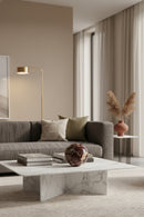 Hospitality furniture - Red Marble Sphere Tabletop Decor - www.oroatrade.com