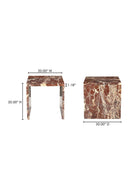 Hospitality furniture - Marble Square Accent Table - www.oroatrade.com