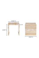 Hospitality furniture - Marble Square Accent Table - www.oroatrade.com