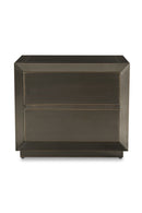 Hospitality furniture - Bronze 2-Drawer Nightstand - www.oroatrade.com