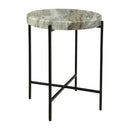 Round Natural Marble Accent Table | Novi Living Cirque