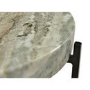 Round Natural Marble Accent Table | Novi Living Cirque