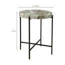 Round Natural Marble Accent Table | Novi Living Cirque