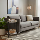 White Marble 2-Layer Accent Table | Novi Living Melanie