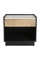 Hospitality furniture - Marble Top Black Nightstand - www.oroatrade.com