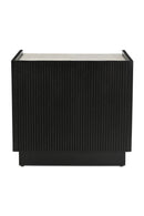 Hospitality furniture - Marble Top Black Nightstand - www.oroatrade.com
