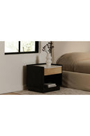Hospitality furniture - Marble Top Black Nightstand - www.oroatrade.com