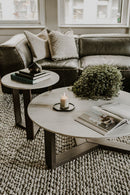 Hospitality furniture - Gray Marble Side Table - www.oroatrade.com