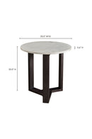 Hospitality furniture - Gray Marble Side Table - www.oroatrade.com
