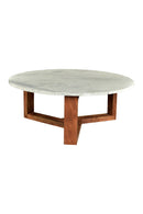 Hospitality furniture - Wooden Base Marble Coffee Table - www.oroatrade.com